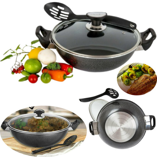 Wok stir fry karahi non - stir, stick