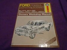 Ford Consul Zephyr & Zodiac Mk 1  2 3 Haynes Manual Hard Back Great Condition 