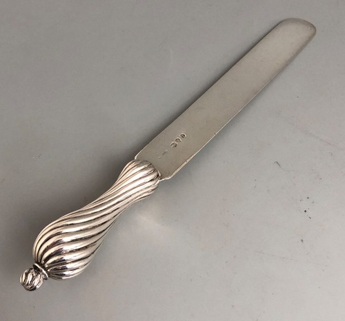 Victorian silver letter opener - victorian,