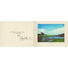 HM Queen Elizabeth, The Queen Mother - Signature - Signed Christmas Card