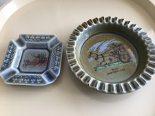 Irish Wade Large Dish And Ashtray. Irish Jaunting Car And Coach Scene. ☘️