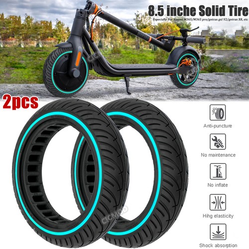 2pack solid rubber tyres 5 - solid,