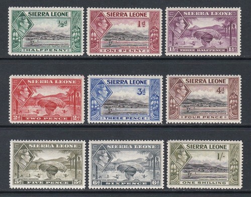 Sierra leone 1938 part set - sierra,