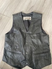 bikers genuine leather vest