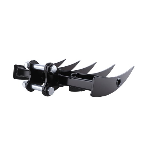 Excavator attachment rake - excavator,
