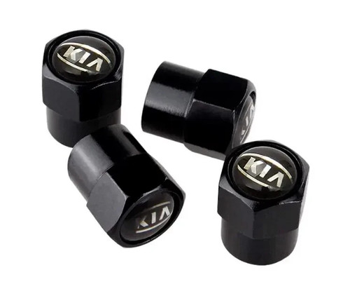 Kia black wheel tyre valve - kia,
