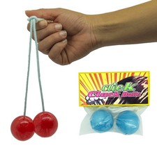 Gifton Vintage Clackers Balls on String Classic Retro Toy Colours Vary Nostal...