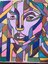 Cubism 8x10 Portrait Of A