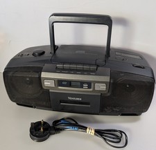 Venturer CD178 Portable AM FM CD Stereo Radio & Tape system - Tested & Working 