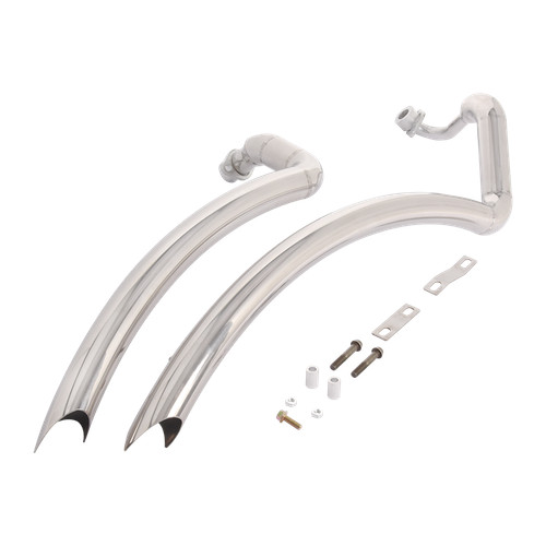Silver muffler pipe full - pipe,