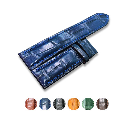 Handmade croc skin leather - croc,