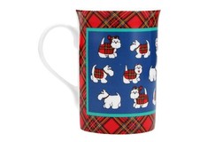 Highland China HIGHLAND TERRIER / SCOTTIE DOG & TARTAN Mug Scotland