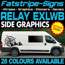 to fit CITROEN RELAY L4 EXLWB GRAPHICS STICKERS STRIPES DAY VAN CAMPER MOTORHOME
