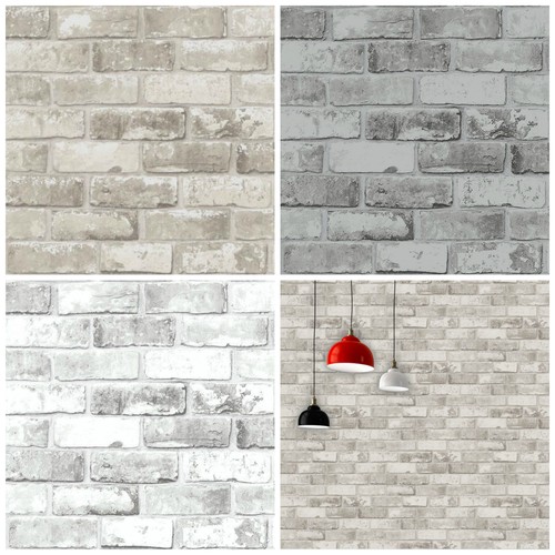 Brick effect wallpaper slate - effect,