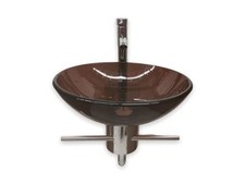 Bathroom Vanity Glass Brown
