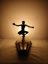 ART DECO STYLE TABLE LAMP, WORKING