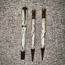 Parker Duofold Centennial Pearl & Black, 18k Pen Set