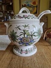 Portmeirion Soup Tureen/Punch Bowl with 2 Ladles and Lid