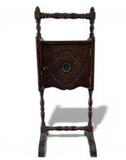 Antique Wood Smoking Stand 11