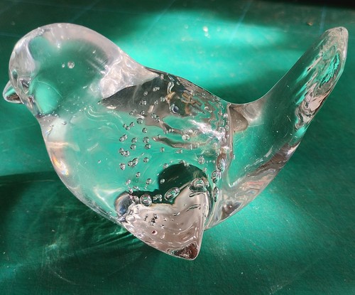 Vintage clear art glass - vintage,