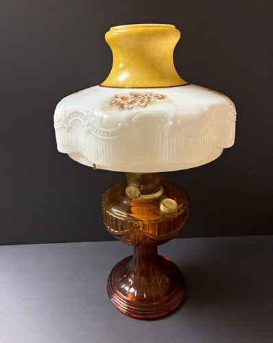 Glass oil lamp - oil,