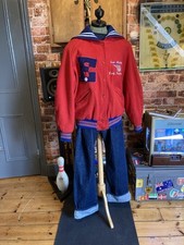 Ladies Vintage De Long Cheerleader Varsity Jacket. Sailor Hood. Rockabilly 