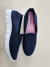 Damart Navy Slip On Trainers