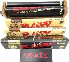 RAW King Size 2-Way Rolling Machine Rolling Papers and Tips