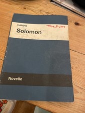 Handel Solomon Vocal score
