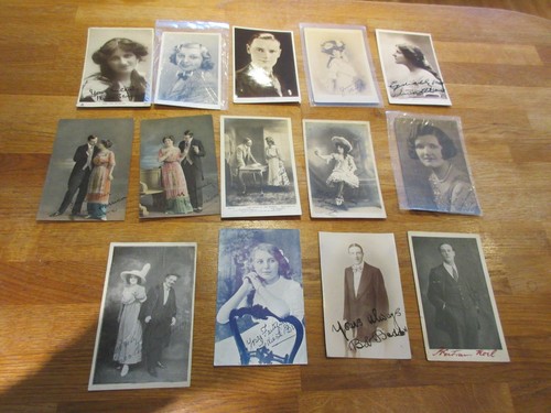 14x signed edwardian - signed, actress