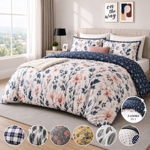Reversible duvet cover - reversible, quilt
