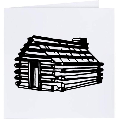 Log cabin greeting - 'log,