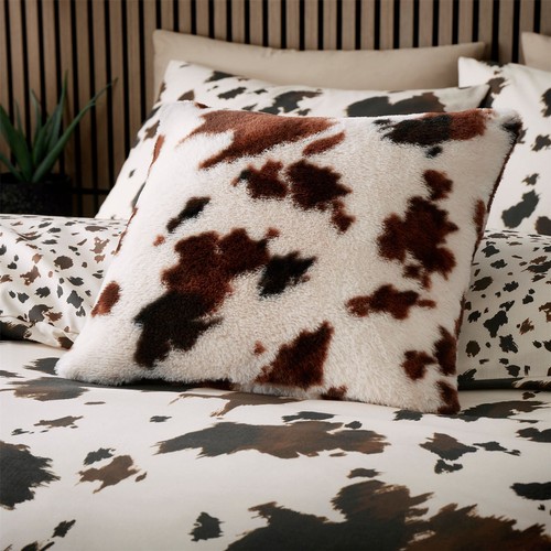 Cow print faux fur decorative - fur,