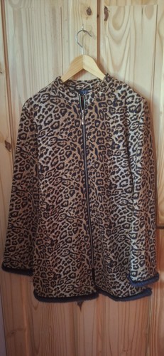 Leopard print coat size - leopard,