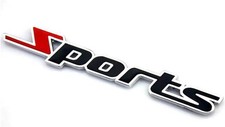 Metal Sports 3D Chrome Sticker