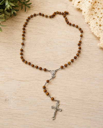 Beautiful wooden rosary beads - beautiful,