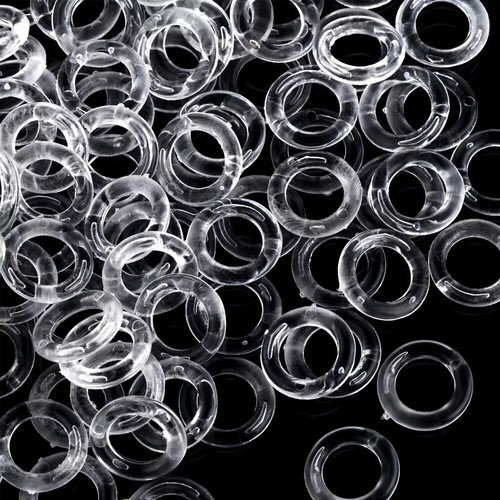 13mm clear plastic - clear, blind