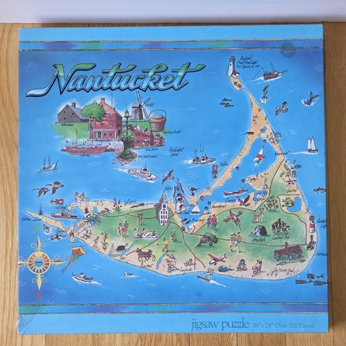 Vintage nantucket map - vintage,