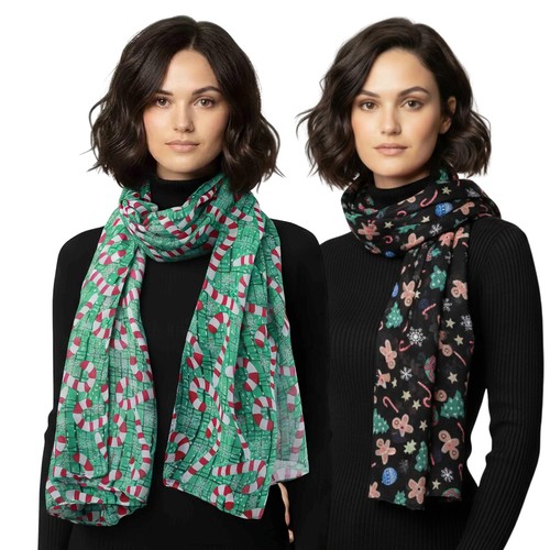 Christmas scarf oversized - christmas,
