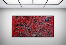 Red black abstract - xl,