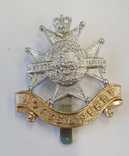 Army cap badge notts derby - army,