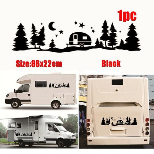 Motorhome sticker star moon - star,
