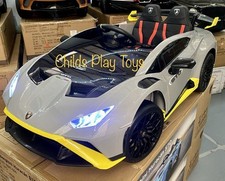 24v Kids Electric Ride On Car Licensed LAMBORGHINI STO With DRIFT +REMOTE -GREY
