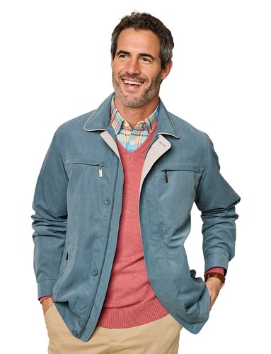 Mens jacket micromoss woven - micromoss,