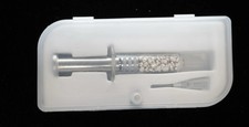 .999 Silver Shot in Glass Syringe Doctor  Nurse Novelty Gift Doc Bullions .25oz