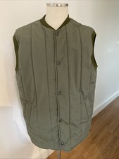 SUPERB MENS HARDY OF ALNWICK FISHING KHAKI QUILTED GILET BODYWARMER LARGE