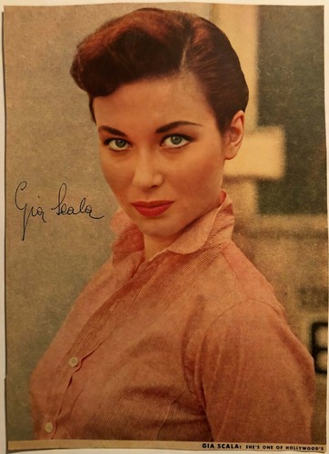 Gia scala autographed 8x10 - gia,