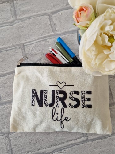 Fabric nurse pencil case make - pencil, case,