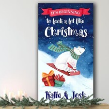 Polar Bear Personalised Tall