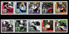 ISLE OF MAN SG1332/4 2007 CENTENARY OF ISLE OF MAN TT MOTORCYCLE RACES MNH